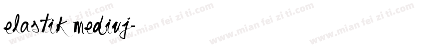 elastik mediuj字体转换